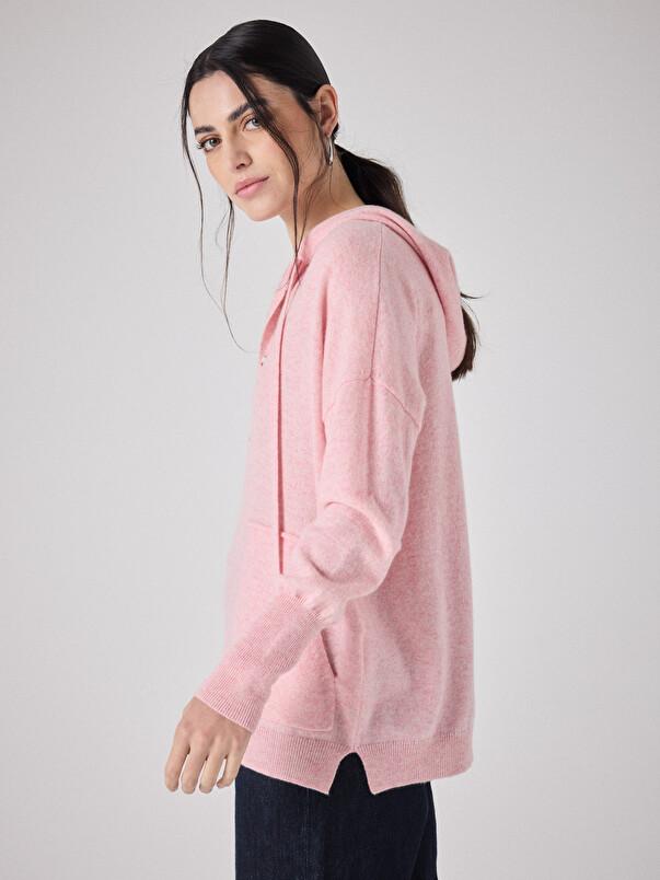 Notshy Pull à Capuche Cachemire Ariana Pull Cachemire 2 Fils Jauge 12