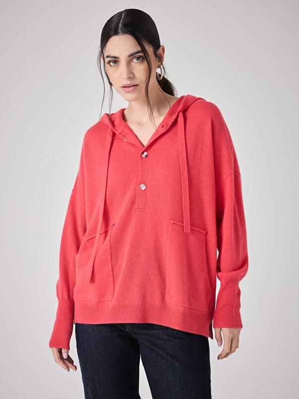 Notshy Pull à Capuche Cachemire Ariana Pull Cachemire 2 Fils Jauge 12