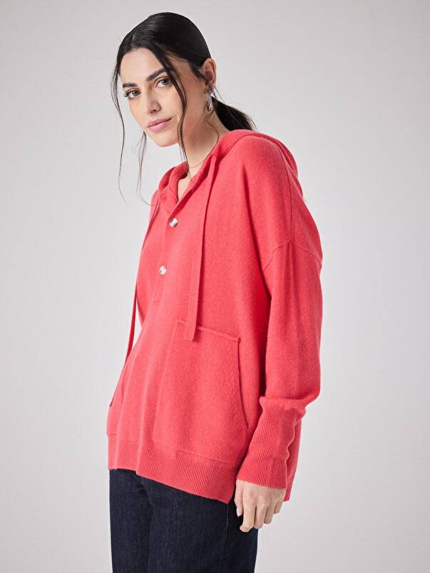 Notshy Pull à Capuche Cachemire Ariana Pull Cachemire 2 Fils Jauge 12