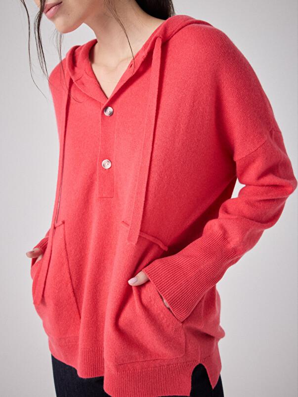 notshy Pull à capuche cachemire Ariana Pull cachemire 2 fils jauge 12