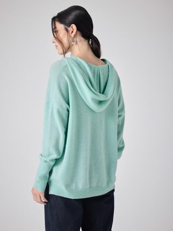 Notshy Pull à Capuche Cachemire Ariana Pull Cachemire 2 Fils Jauge 12