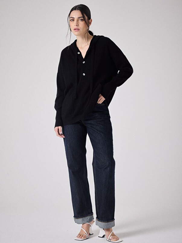 Notshy Pull à Capuche Cachemire Ariana Pull Cachemire 2 Fils Jauge 12