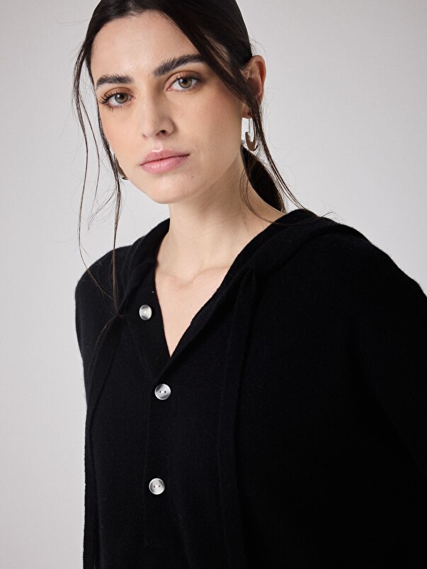 Notshy Pull à Capuche Cachemire Ariana Pull Cachemire 2 Fils Jauge 12