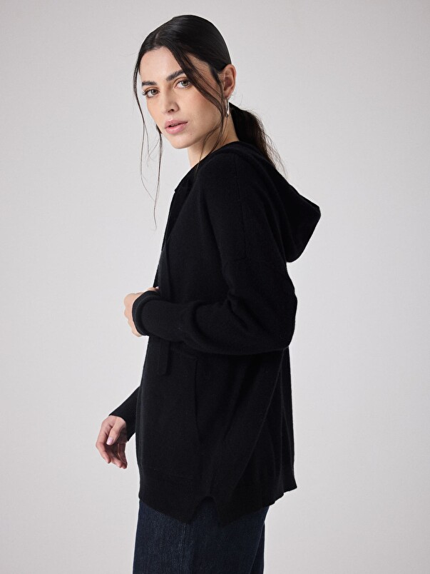 Notshy Pull à Capuche Cachemire Ariana Pull Cachemire 2 Fils Jauge 12