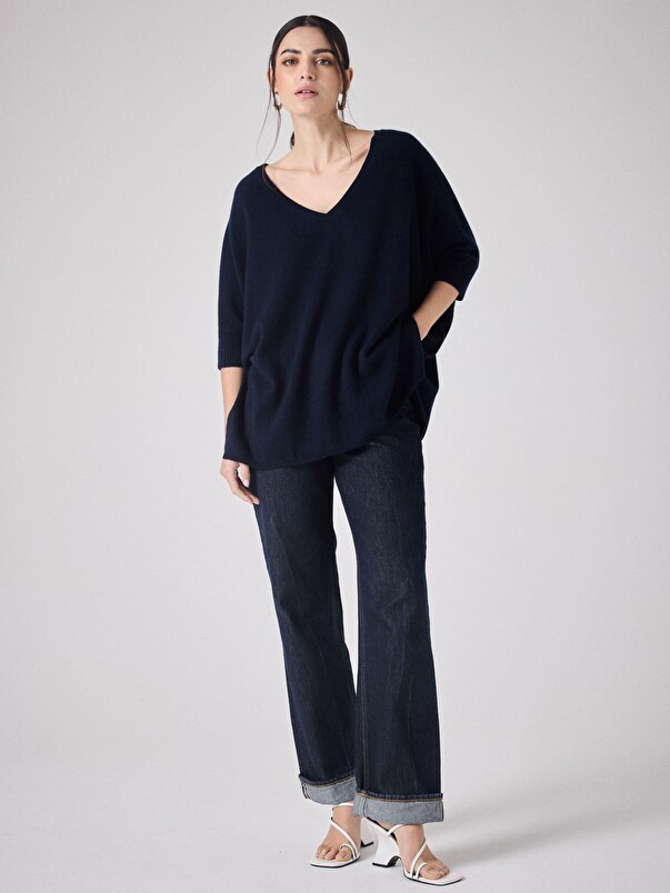 Notshy Pull Poncho Cachemire Aimee Pull Cachemire 2 Fils Jauge 12