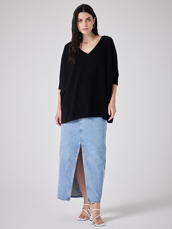 Notshy Pull Poncho Cachemire Aimee Pull Cachemire 2 Fils Jauge 12