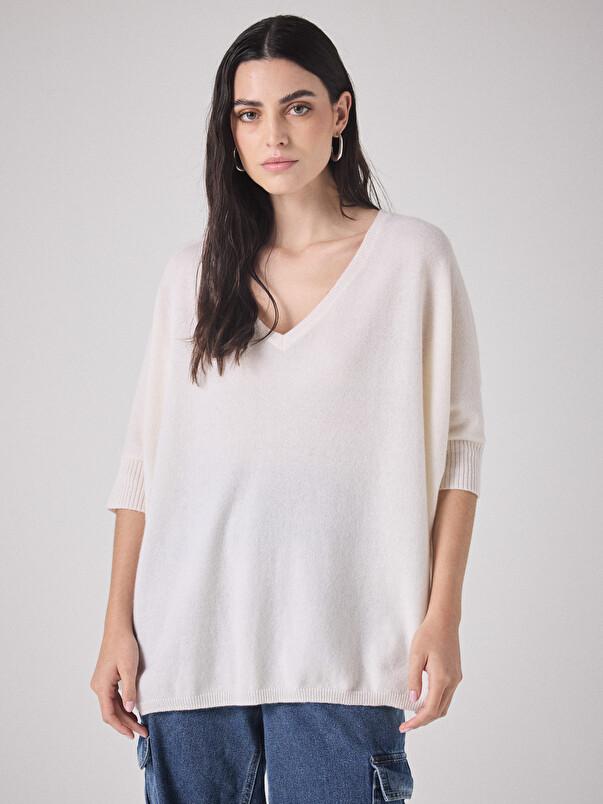 Notshy Pull Poncho Cachemire Aimee Pull Cachemire 2 Fils Jauge 12