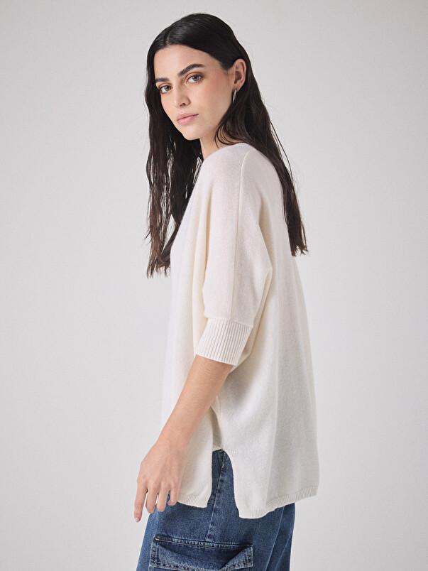 notshy Pull poncho cachemire Aimee Pull cachemire 2 fils jauge 12