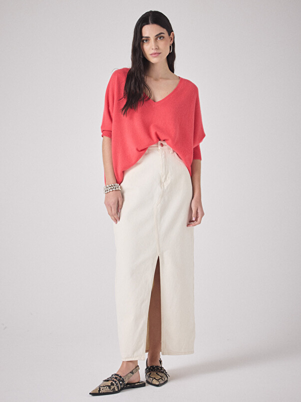 notshy Pull poncho cachemire Aimee Pull cachemire 2 fils jauge 12