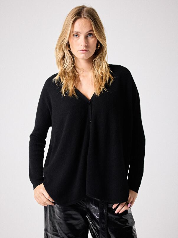 notshy Pull poncho cachemire Alicia Pull cachemire 2 fils 12GG