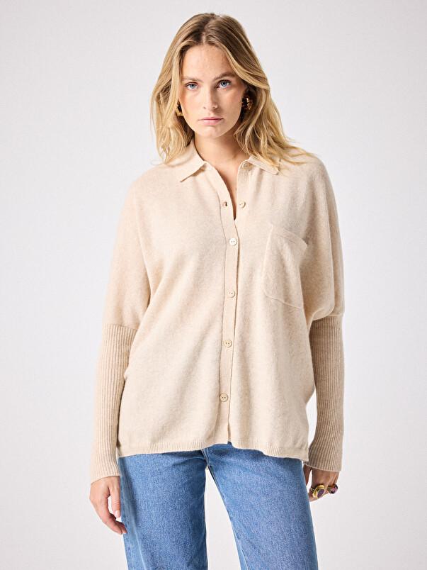 notshy Pull poncho cachemire Andrea Pull poncho cachemire 2 fils 12GG