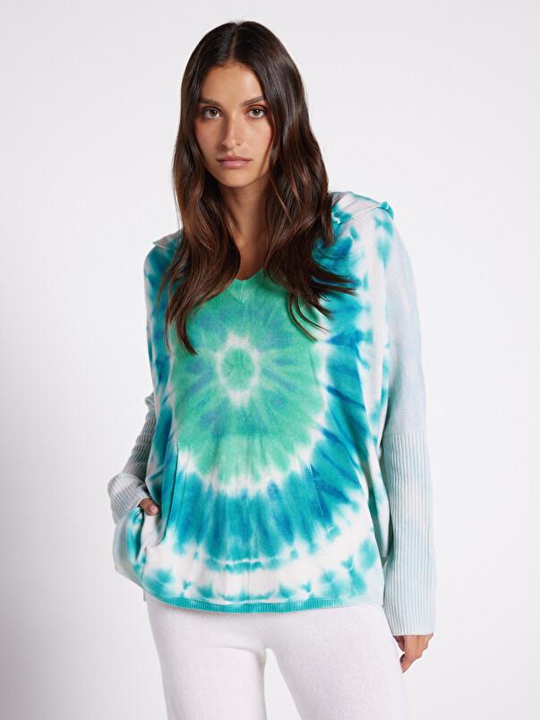 Notshy Pull Poncho Cachemire Canyon Pull Poncho à Capuche En Cachemire 2 Fils Jauge 12