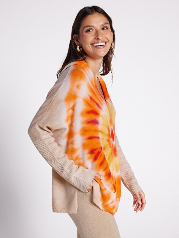 Notshy Pull Poncho Cachemire Canyon Pull Poncho à Capuche En Cachemire 2 Fils Jauge 12