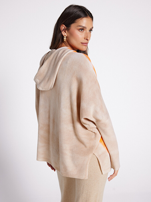 Notshy Pull Poncho Cachemire Canyon Pull Poncho à Capuche En Cachemire 2 Fils Jauge 12