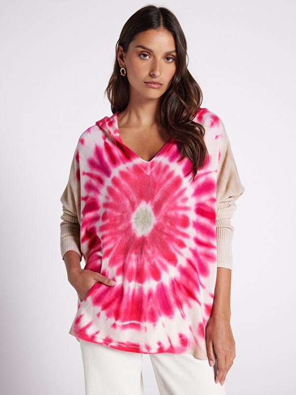 notshy Pull poncho cachemire Canyon Pull poncho à capuche en cachemire 2 fils jauge 12