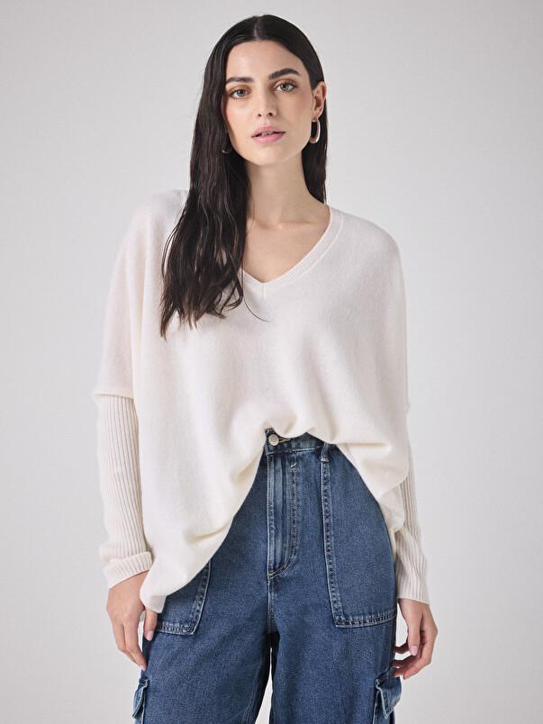 Notshy Pull Poncho Cachemire Faustine Pull Cachemire 2 Fils Jauge 12