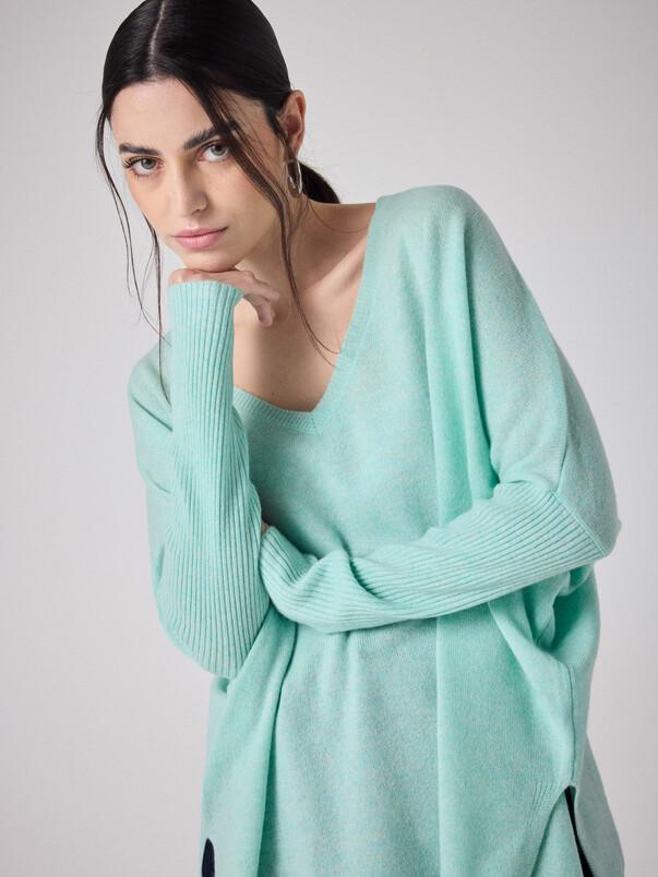 notshy Pull poncho cachemire Faustine Pull cachemire 2 fils jauge 12