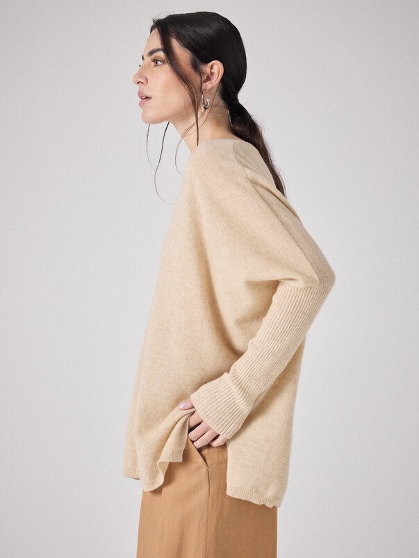 Notshy Pull Poncho Cachemire Faustine Pull Cachemire 2 Fils Jauge 12