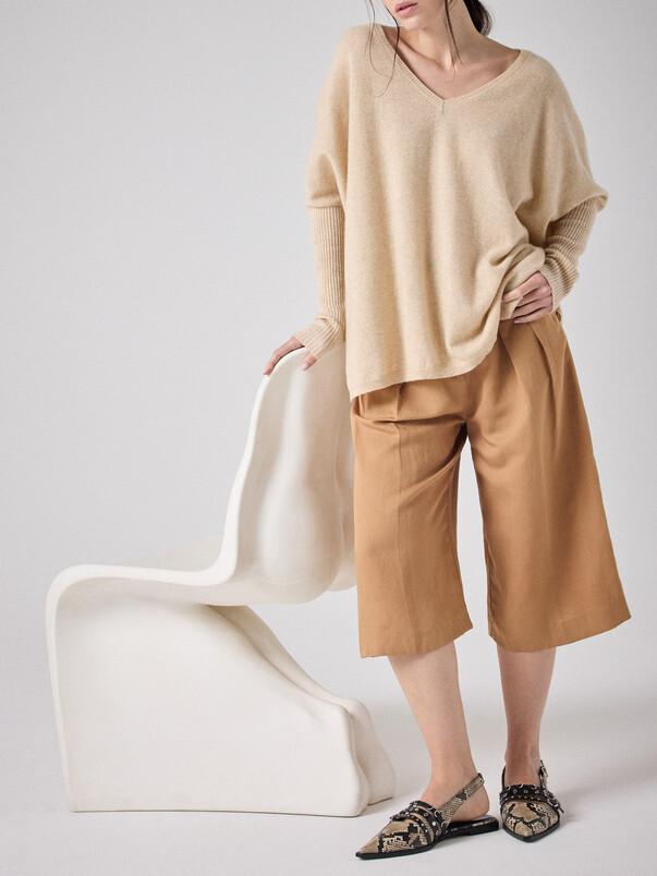 Notshy Pull Poncho Cachemire Faustine Pull Cachemire 2 Fils Jauge 12
