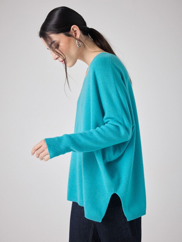 Notshy Pull Poncho Cachemire Faustine Pull Cachemire 2 Fils Jauge 12