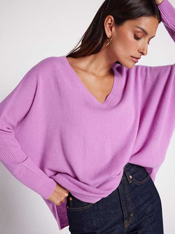 Notshy Pull Poncho Cachemire Faustine Pull Cachemire 2 Fils Jauge 12