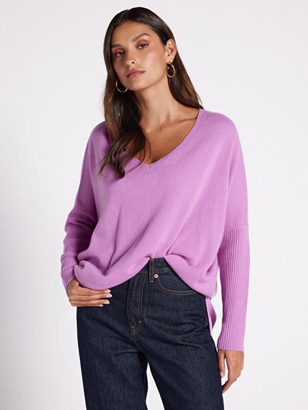 notshy Pull poncho cachemire Faustine Pull cachemire 2 fils jauge 12