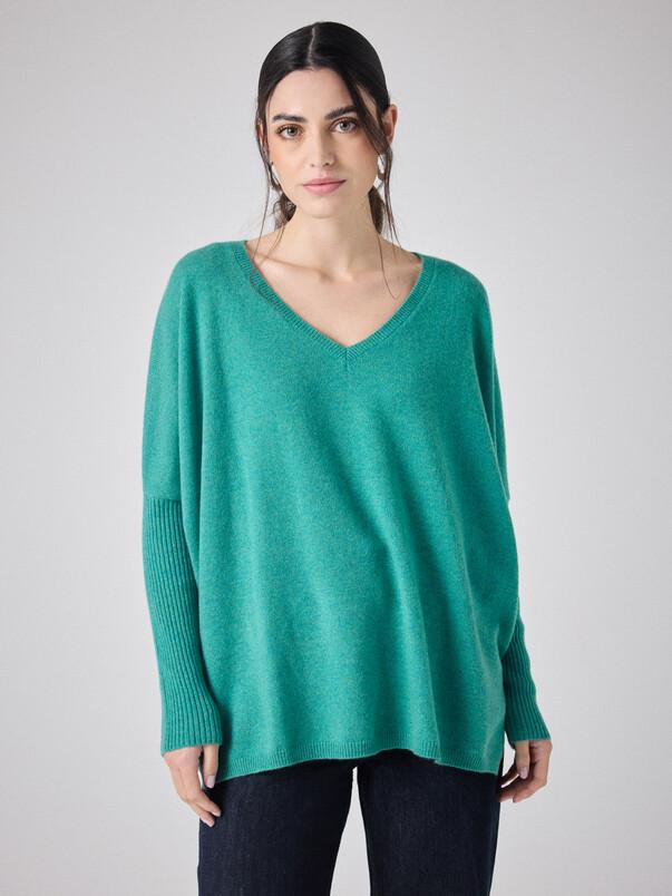 notshy Pull poncho cachemire Faustine Pull cachemire 2 fils jauge 12