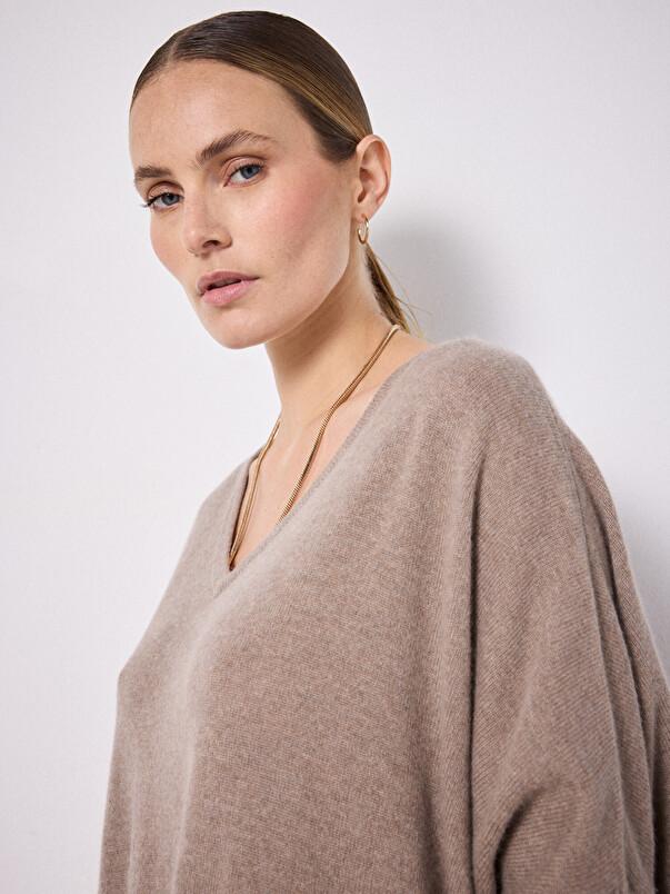 notshy Pull poncho cachemire Faustine Pull cachemire 2 fils 12GG