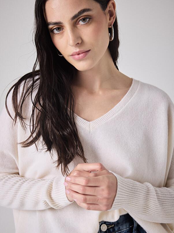 notshy Pull poncho cachemire Faustine Pull cachemire 2 fils jauge 12