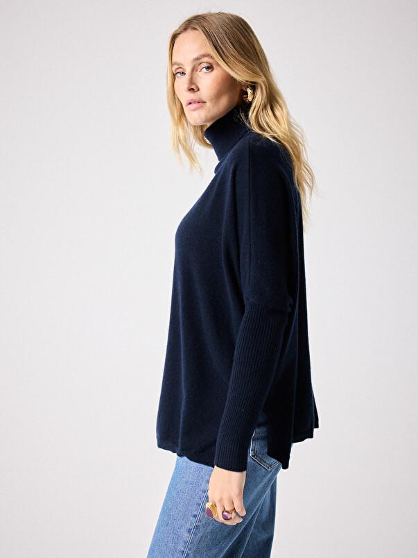 Notshy Pull Poncho Cachemire Margareth Pull Poncho Cachemire 2 Fils 12GG