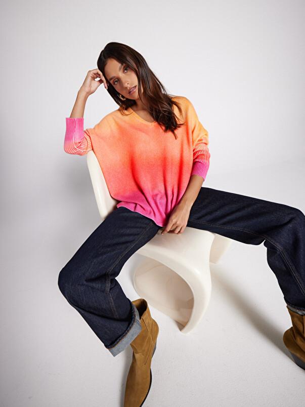 Notshy Pull Poncho Cachemire Patagonie Pull Poncho En Cachemire 2 Fils Jauge 12