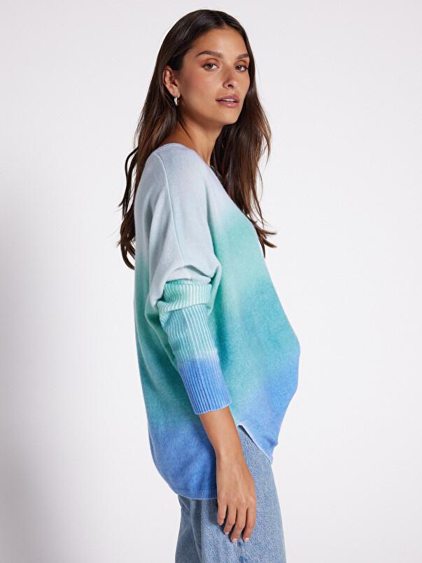 Notshy Pull Poncho Cachemire Patagonie Pull Poncho En Cachemire 2 Fils Jauge 12