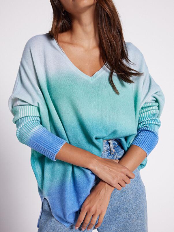 Notshy Pull Poncho Cachemire Patagonie Pull Poncho En Cachemire 2 Fils Jauge 12