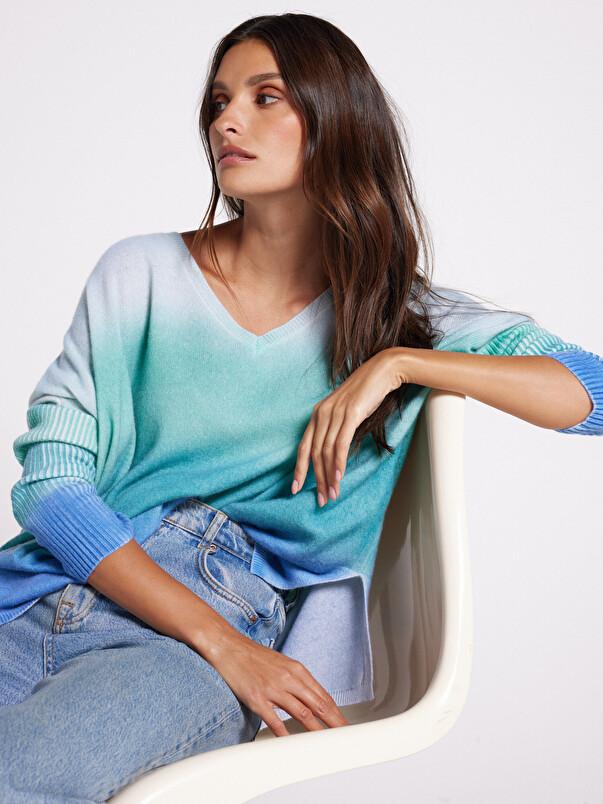 notshy Pull poncho cachemire Patagonie Pull poncho en cachemire 2 fils jauge 12