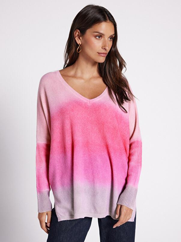 notshy Pull poncho cachemire Patagonie Pull poncho en cachemire 2 fils jauge 12