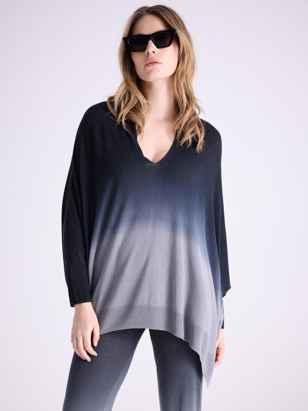 notshy Pull poncho Enias Pull poncho modal et cachemire jauge 14