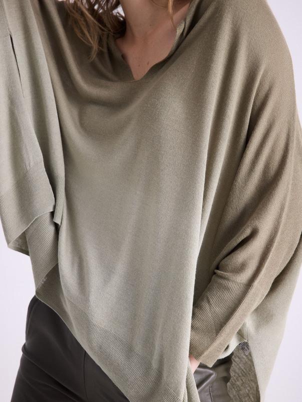 Notshy Pull Poncho Enias Pull Poncho Modal Et Cachemire Jauge 14