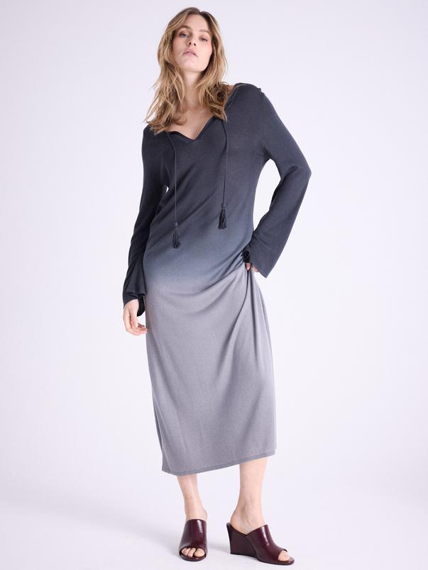 notshy Robe longue Alphee Robe modal et cachemire jauge 14