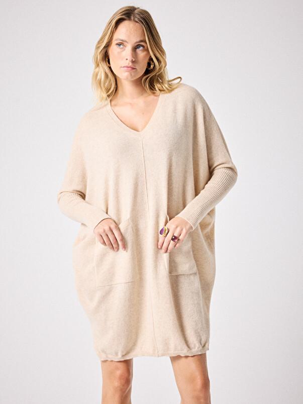 notshy Robe poncho cachemire Bella Robe poncho cachemire 2 fils 12GG