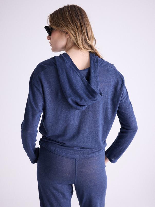 Notshy Sweatshirt à Capuche Lin Sita Sweatshirt Jersey De Lin