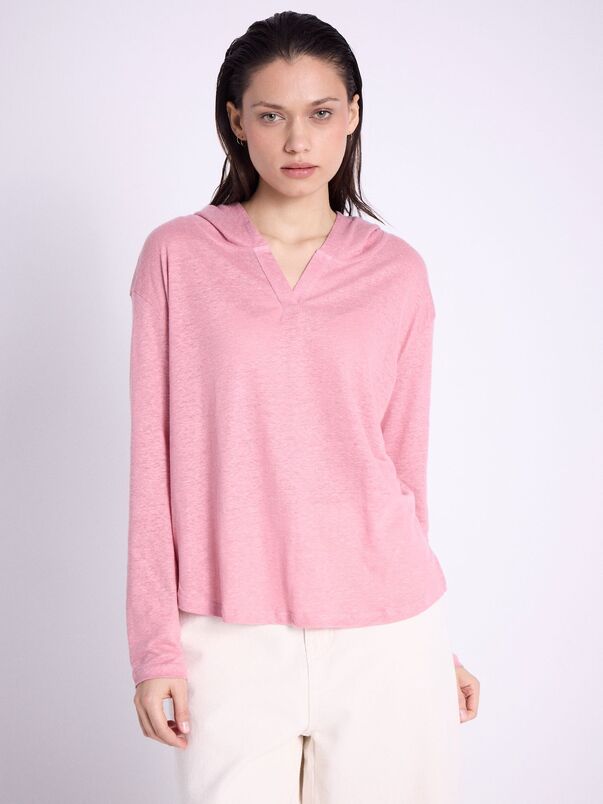 Notshy Sweatshirt à Capuche Lin Sita Sweatshirt Jersey De Lin
