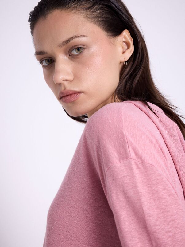 Notshy Sweatshirt à Capuche Lin Sita Sweatshirt Jersey De Lin