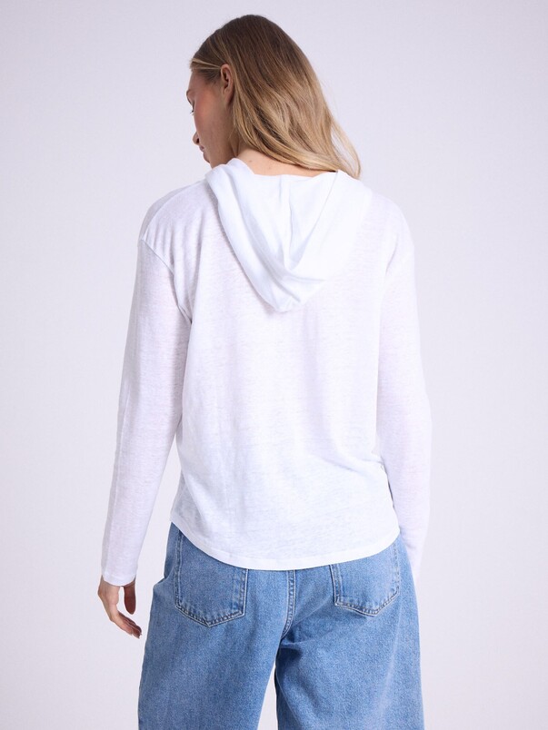 Notshy Sweatshirt à Capuche Lin Sita Sweatshirt Jersey De Lin