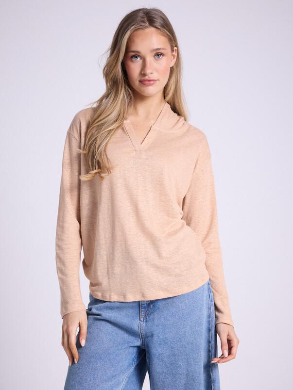 notshy Sweatshirt à capuche lin Sita Sweatshirt jersey de lin