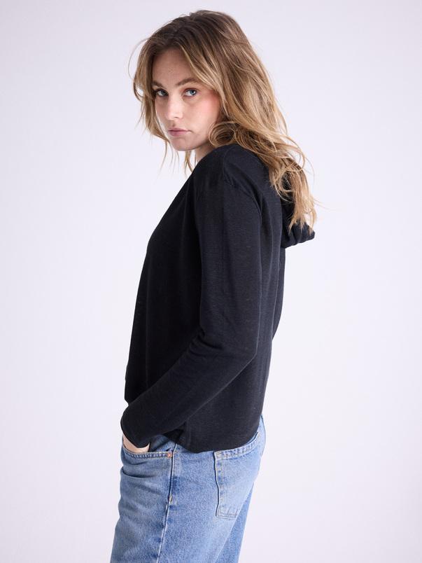 Notshy Sweatshirt à Capuche Lin Sita Sweatshirt Jersey De Lin