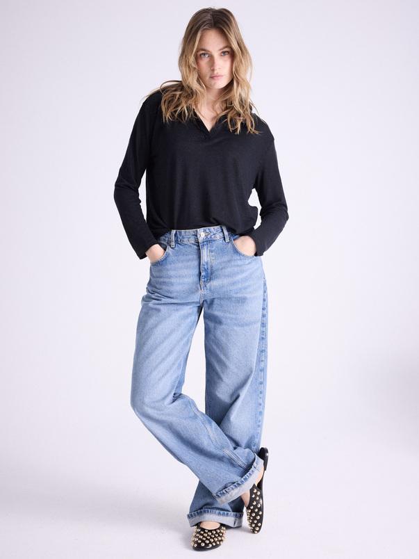 notshy Sweatshirt à capuche lin Sita Sweatshirt jersey de lin