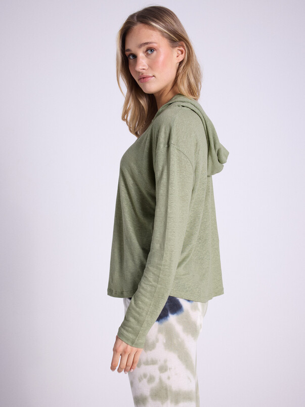 notshy Sweatshirt à capuche lin Sita Sweatshirt jersey de lin