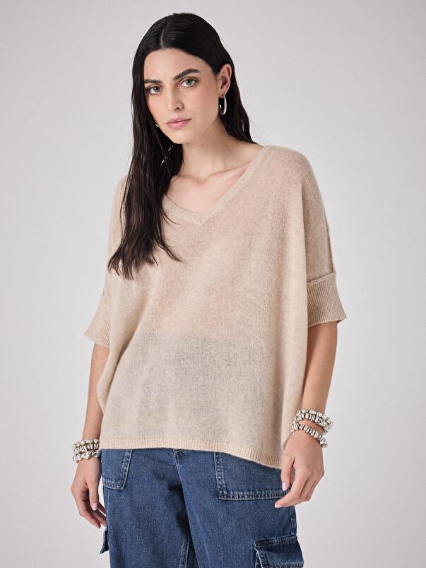 Notshy T-shirt Cachemire Light Thesee T-shirt Cachemire 2 Fils Jauge 9