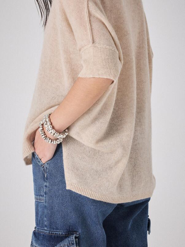 Notshy T-shirt Cachemire Light Thesee T-shirt Cachemire 2 Fils Jauge 9