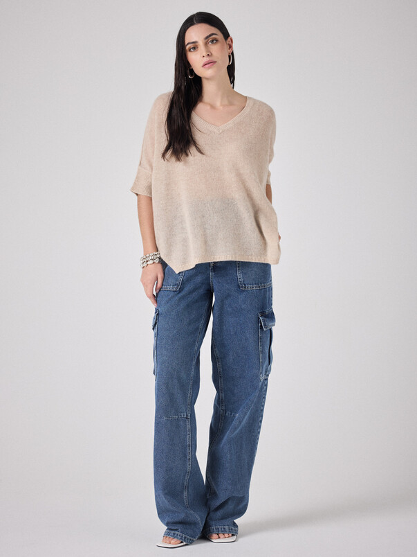 notshy T-shirt cachemire light Thesee T-shirt cachemire 2 fils jauge 9